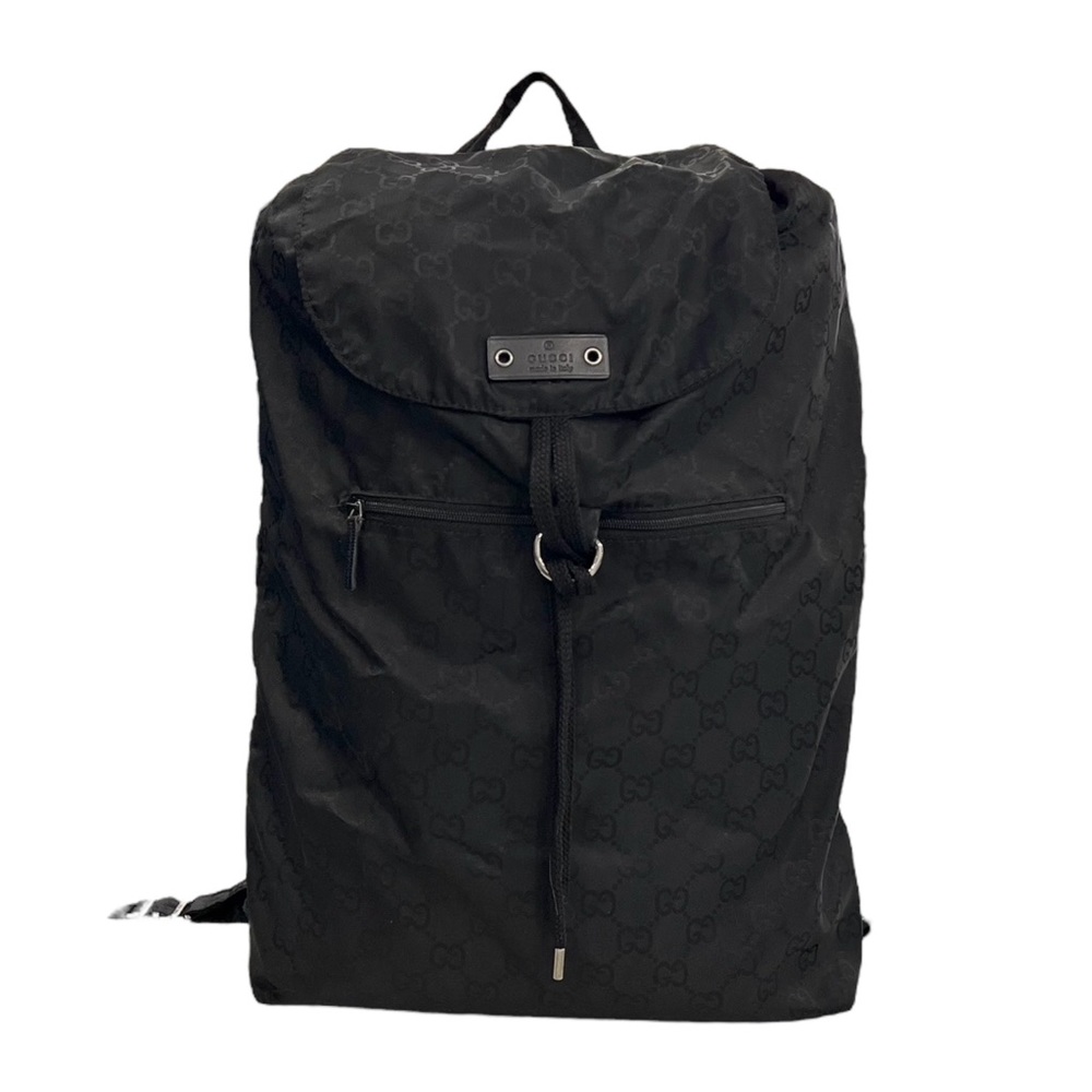 Gucci Monogram Nylon Bear Charm Backpack - image 2